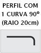 Curva 90º Raio 20cm