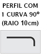 Curva 90º Raio de 10cm